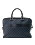 Port Document Bag, &pound;695, Handbags, Black/Grey, Canvas, Back view